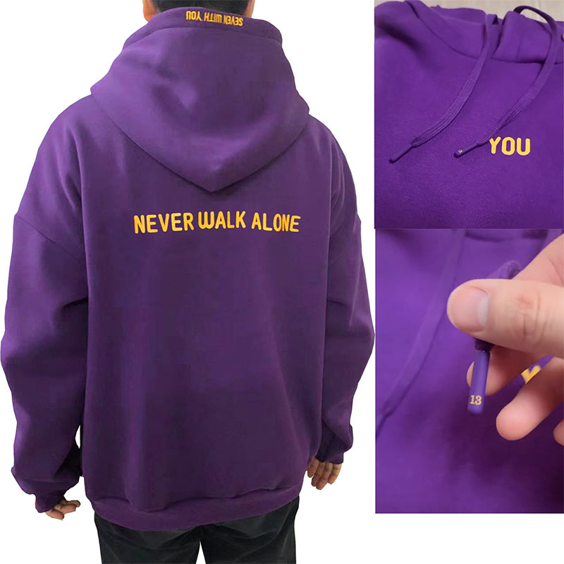2024 Original Hoodie Printed Seven With You 13 You Never Walk Alone Digital File Jimin Merch For Fans Card Purple Sweatshirt