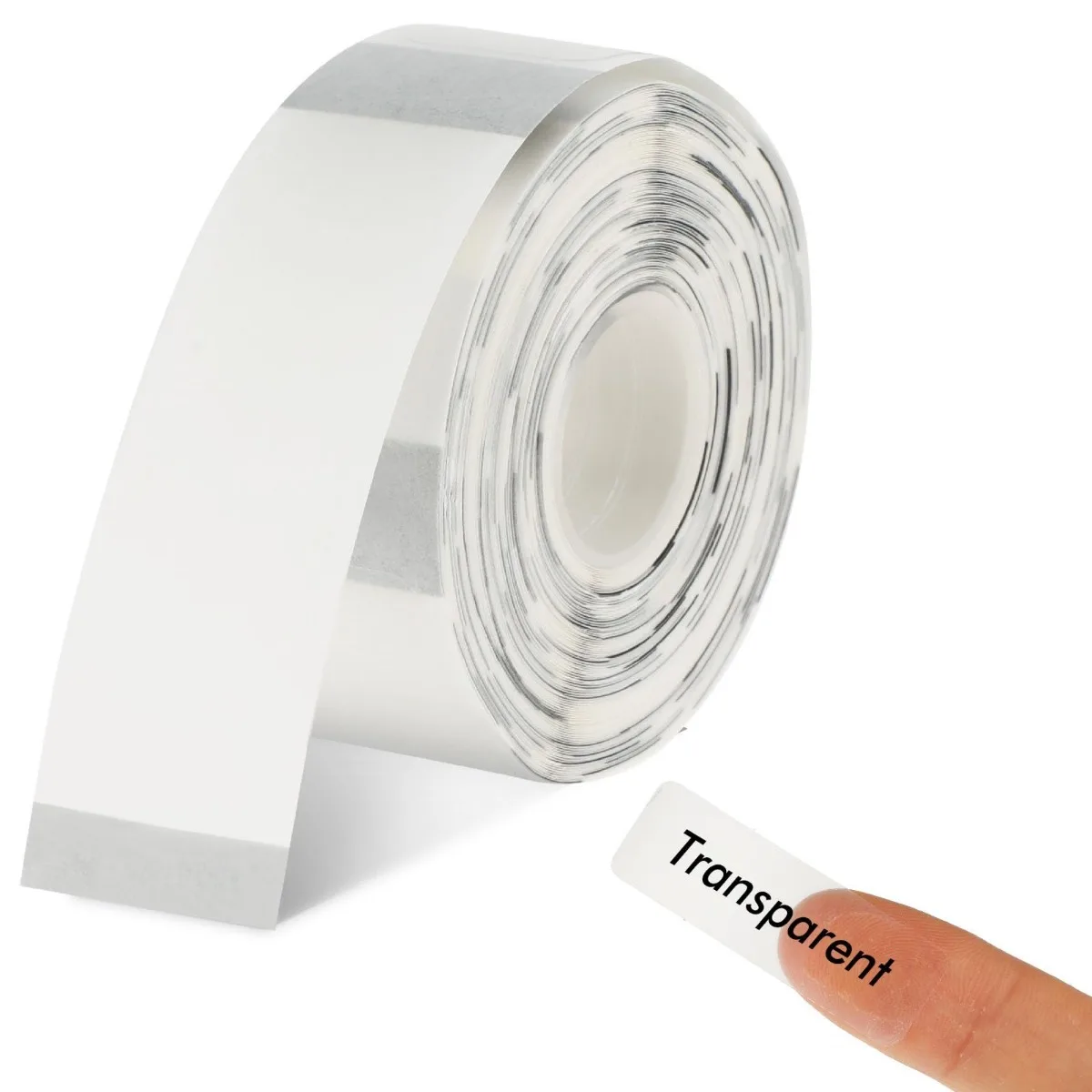 P11 12x40mm Clear Thermal Labels Transparent Waterproof Oilproof Stickers Phomemo D30/Q30 Printer for Kitchen Jar Cable Office