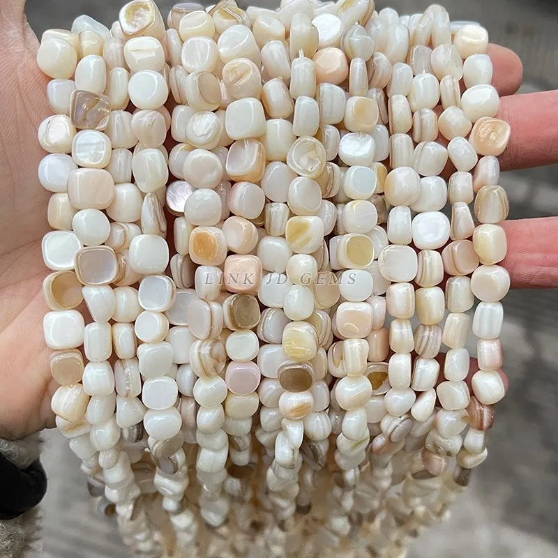 Natürliche Shell Perlen Unregelmäßige Form Glatte Perlen Lose Spacer Perlen Für Schmuck Machen Diy Ohrringe Halskette Zubehör Erkenntnisse