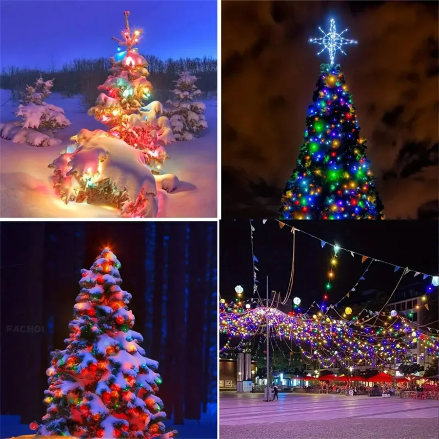 5 M/7 M/12 M/22 M พลังงานแสงอาทิตย์กลางแจ้ง String Light โคมไฟกลางแจ้งกันน้ํา led light garden fairy พลังงานแสงอาทิตย์ night light ตกแต่งบ้าน