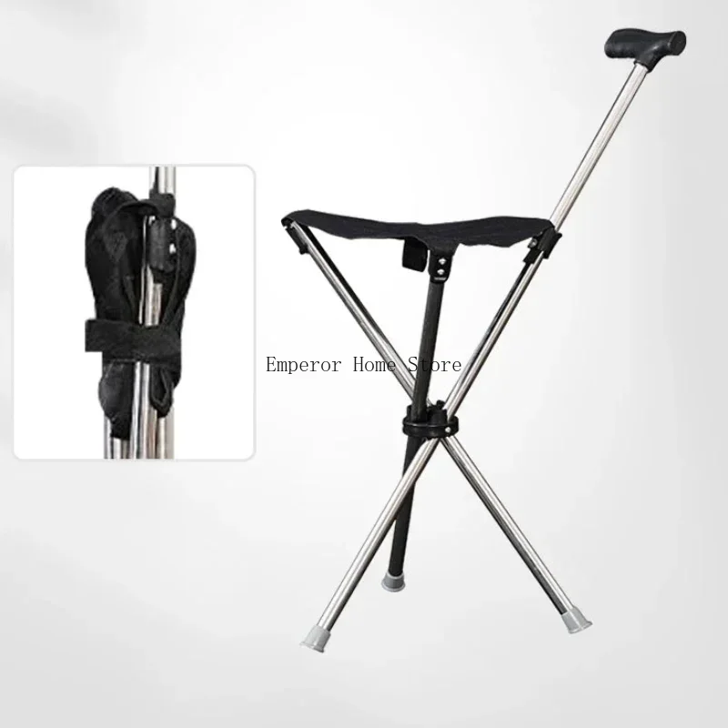 Silla de caña plegable portátil para exteriores, taburete ligero para caminar, escalada de montaña, Playa, relajante