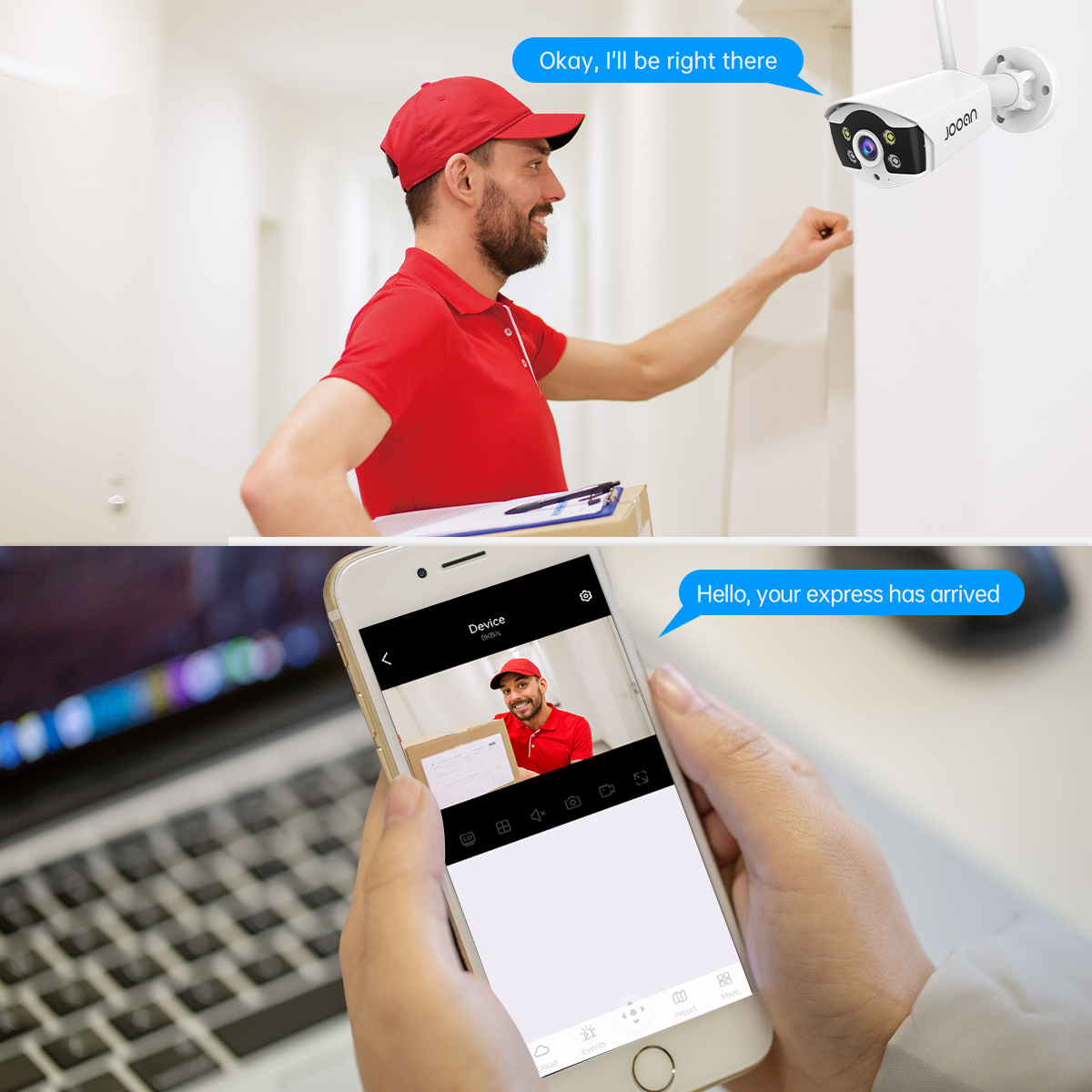 Jooan 3MP 5MP Wireless CCTV System 10CH NVR WiFi Camera Kit Two Way Audio Outdoor Security IP Cameras Video Surveillance Set