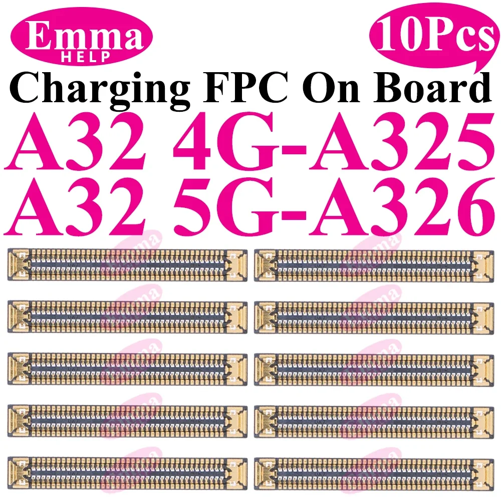 10 stücke USB Ladegerät Lade Port FPC Stecker 78Pin Für Samsung A33 A53 A23 A13 A73 A52 A32 A22 a12 A72 A02 A03 Stecker Auf Bord