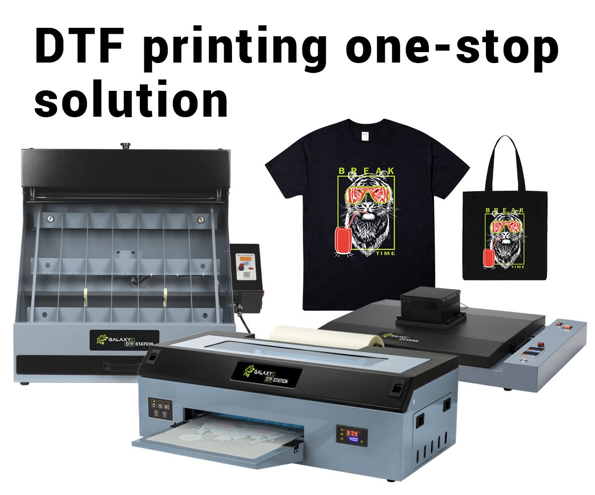 PRINTER Galaxy Press DTF A3 R, untuk pencetakan Tersedia dengan Oven dan tinta