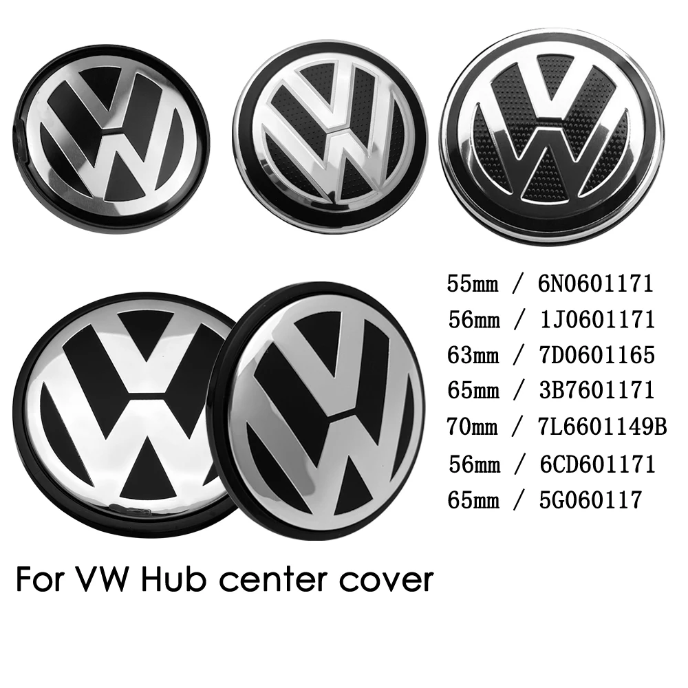 4 pçs capa do cubo da roda do carro aro centro tampa acessórios decorativos para vw polo golfe sagitar jetta bora lavida tiguan passat santana