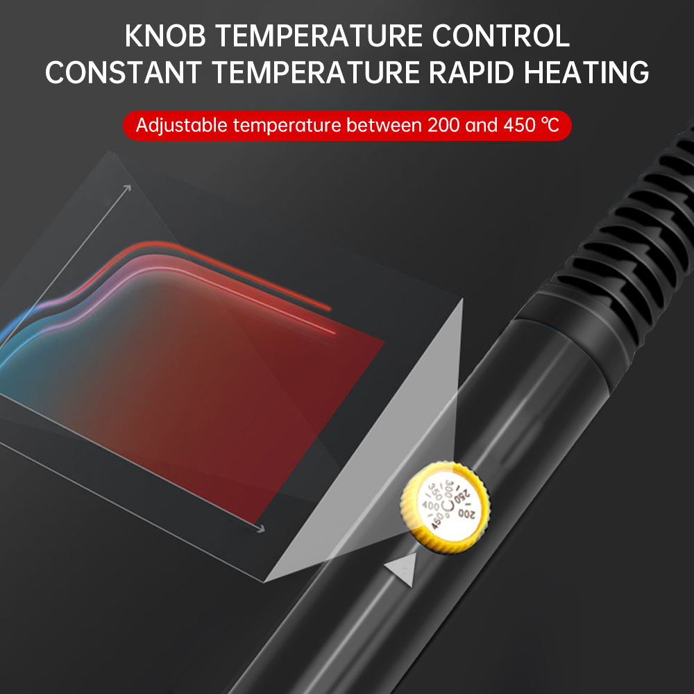 Saldatore Elettrico 60W 200 ℃ ~450 ℃ Attrezzatura per saldatura a temperatura regolabile per strumenti di riparazione per saldatura