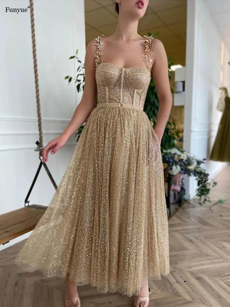 Aangepaste glinsterende sterren lovertjes homecoming jurken 2025, charmante korte galajurk, enkellange a-lijn feestjurk