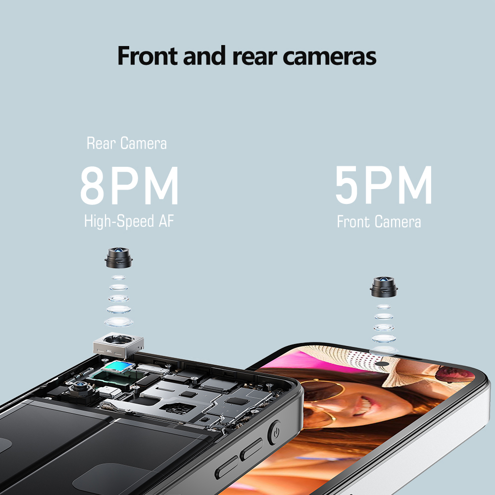 SOYES Q333 4GB RAM 64GB ROM Android 12,0 Smartphone MTK6762 2000mAh Face ID 4G LTE tipo C OTG pantalla de 3,58 pulgadas 8MP/5MP teléfono pequeño