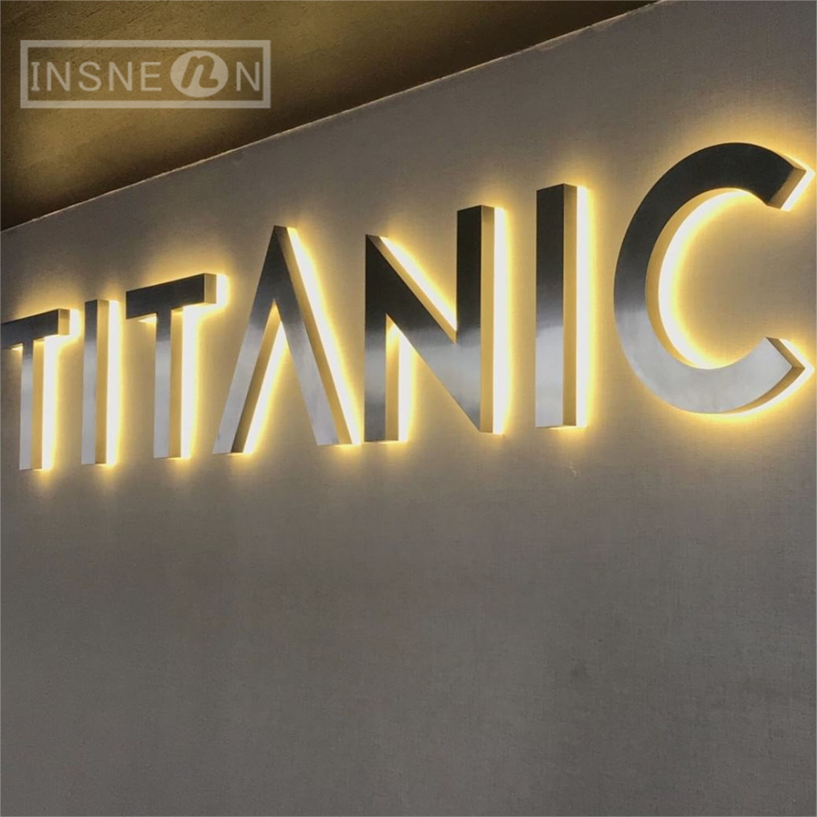 Custom LED Logo Waterproof Acrylic Lighted Sign Retail Shop Outdoor Company Store Signs Illuminated Lettering