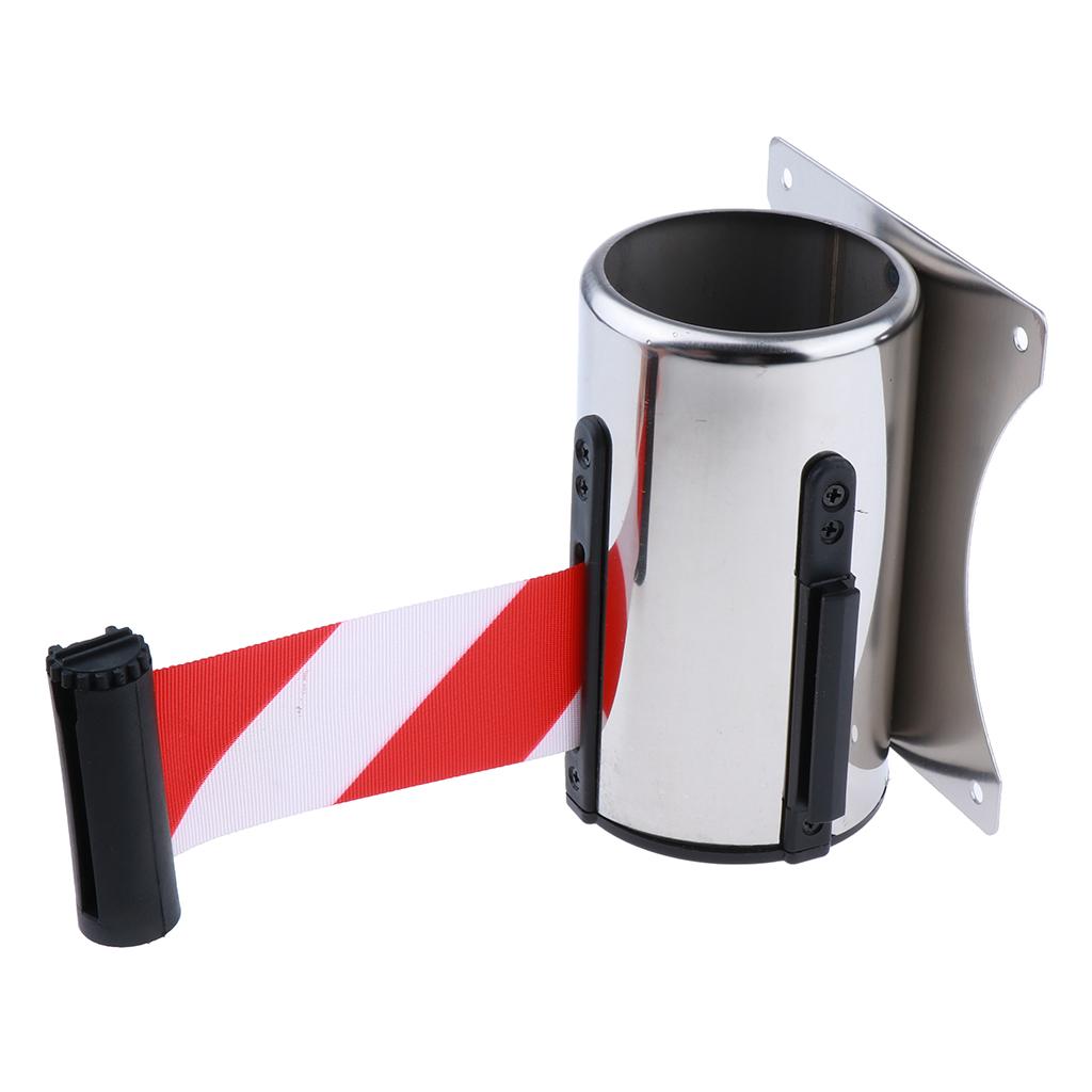 Cinto de parede retrátil para montagem em parede com corpo cromado