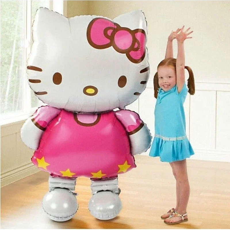 Decorazione per festa di compleanno per bambini Palloncino Anime Hellos Kittys Layout di scena Palloncini metallici per cartoni animati Forniture per oggetti di scena per matrimoni