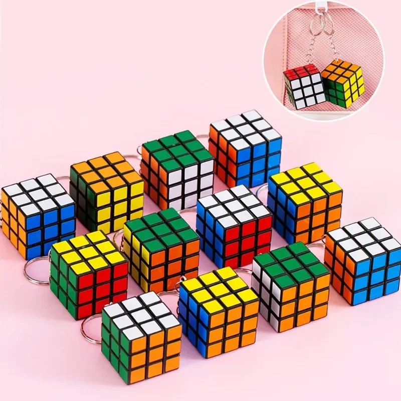 12 Stücke 3 cm Mini Zauberwürfel Kinder Lernspielzeug Kindergarten Preis Kinder Geburtstag Gastgeschenke Goodie Bag Pinata Füllstoffe