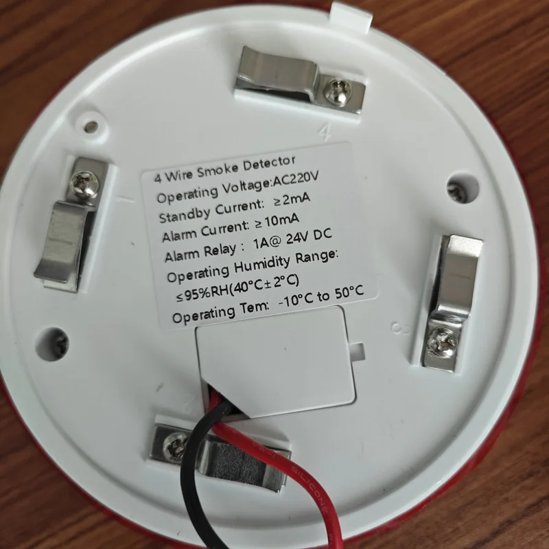 AC120-240V детектор дыма, 4 проводных фотоэлектронных датчика дыма, пожарный детектор с релейным выходом