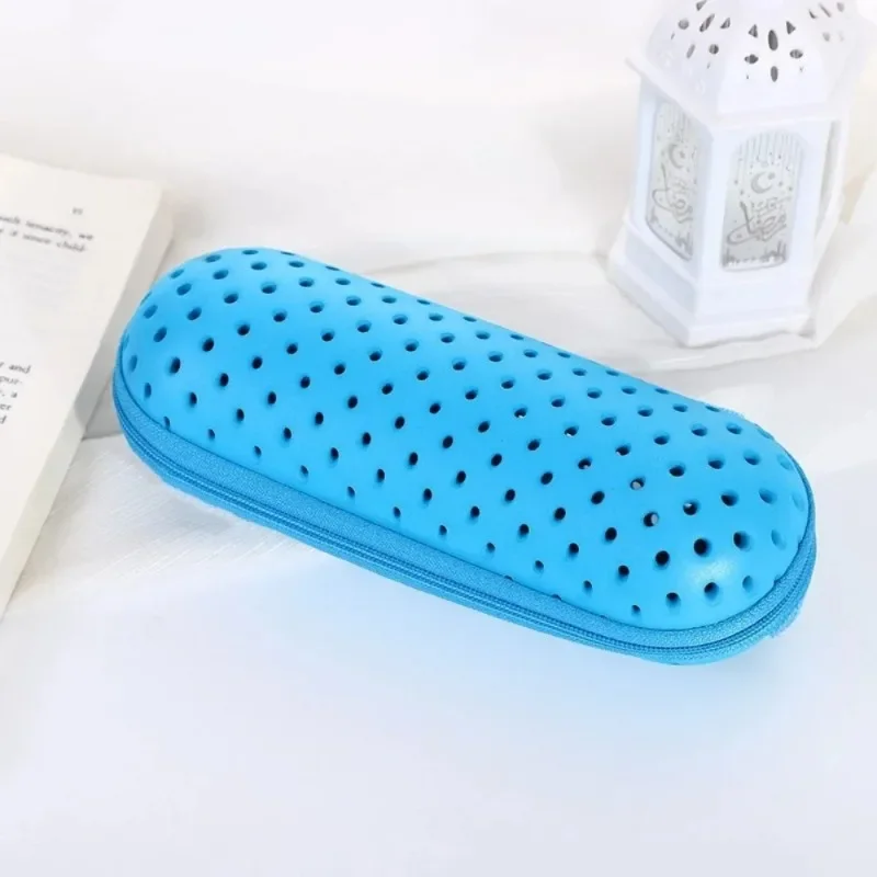 EVA Schwimmbrille Aufbewahrungsbox Schutzhülle Weiche Brillenbox Schwimmausrüstung Atmungsaktive Brillenschutz Studenten
