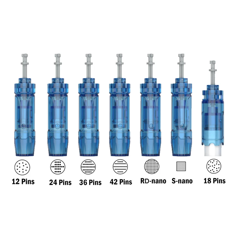 ダーマペンの交換チップ、ナノ針、drペン用、a9、a8s、m8s、12、18、24、36、42ピン、10個の針