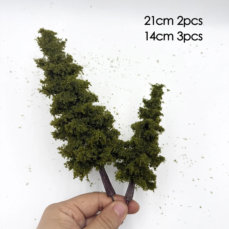 14/21cm Model Pijnboom Trein Layout Simulatie Draadboom Model Militaire Zandtafel Materiaal Handgemaakte Diy Landschap Model Boom