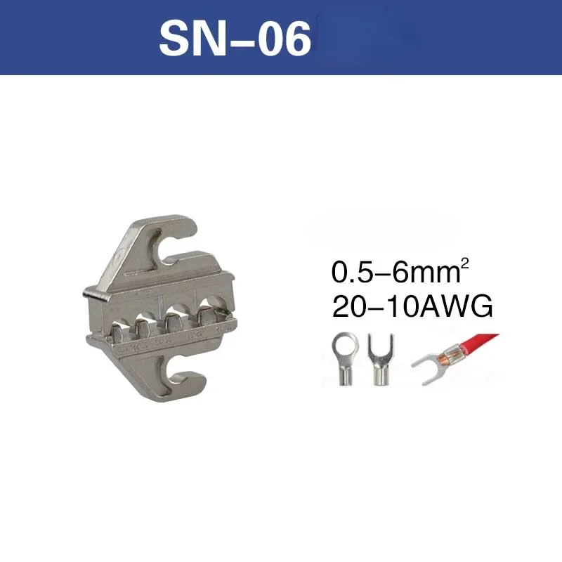 SN Series Crimping Plier Jaw for Spring Terminals Bare Terminals Insulated Terminals 58B 2549 02C 06WF 2546B 58B 06