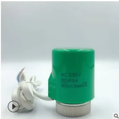 230V 24V Không NC Điện Nhiệt Thiết Bị Truyền Động Đầu Van Cho Bình Giữ Nhiệt Đa Tạp Ngăn Đá Dưới Làm Nóng Tản Nhiệt Thông Thường Mở Đóng Cửa