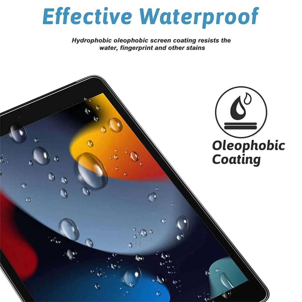 For iPad 9th 8th 7th Gen Screen Protector 10.2 inch 2021 2020 2019 Anti-scratch Anti-fingerprint Bubblefree Tempered Glass Flim