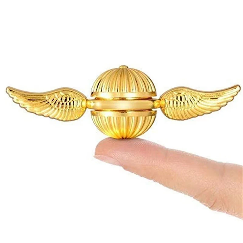 Snitch dourado cupido fidget spinner antiestresse mão rotação brinquedos fidget asas de anjo mão spinner brinquedos de metal para crianças presente