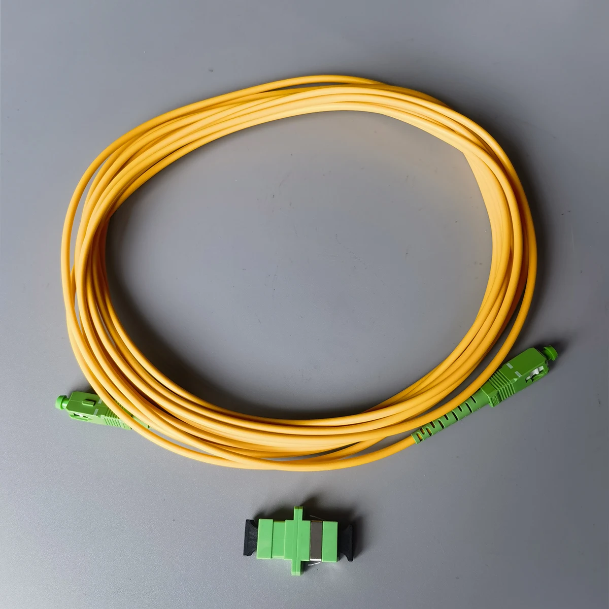 Cable de conexión de fibra óptica SC/APC-SC/APC, Cable de extensión de Fibra óptica monomodo, adaptador gratuito, 2M/5M/10M/15M/20M/30M