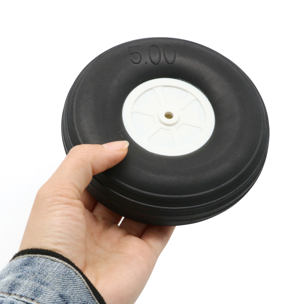 2 unids/lote rueda de goma de alta elasticidad para avión de ala fija Rc (diámetro 25/32/45/50/55/64/70/76MM) lata para neumáticos de Robot DIY