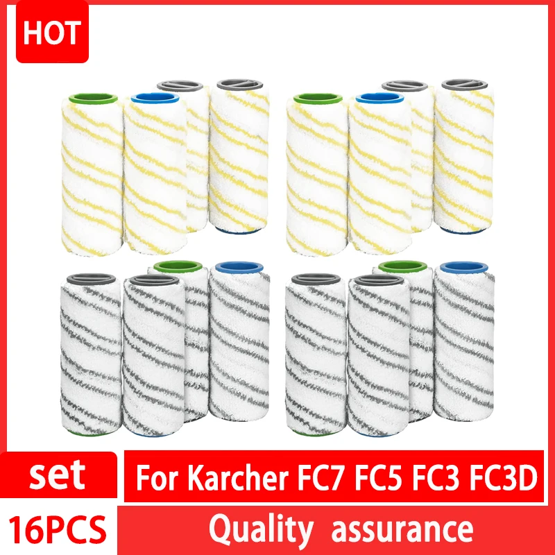 Cho Karcher FC7 FC5 FC3 Microfiber Con Lăn Cho Karcher 2.055-006.0 Để Vệ Sinh Sàn Cứng Nhà Thông Minh Thay Thế Con Lăn