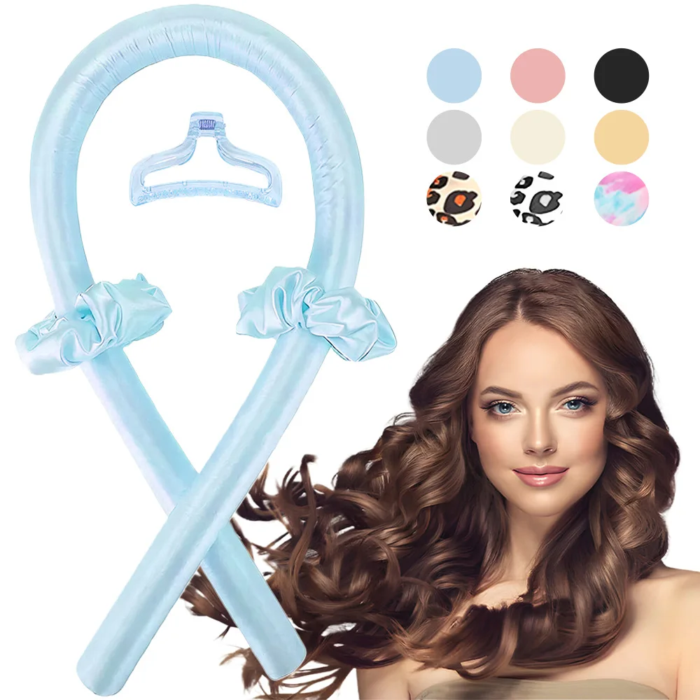 Espuma sem calor curling ferro sono curling ferro esponja cabelo encaracolado cabelo longo curling ferro conjunto