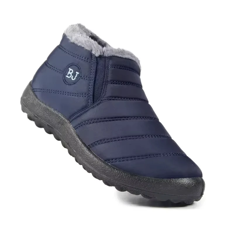 Winter Herren Wasserdichte Schnee Stiefel Plus Größe Casual Stiefeletten Anti Slip Und Warme Pelz Männer Schuhe Plüsch