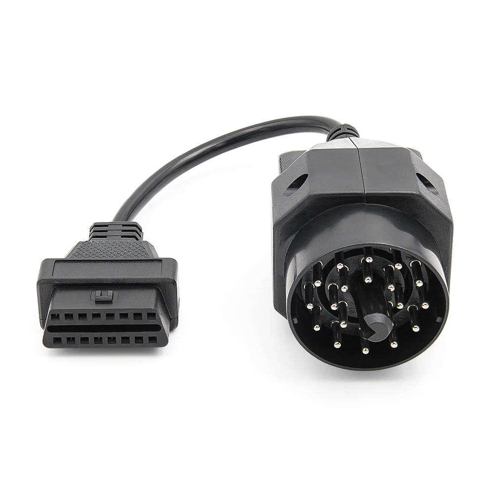 Para bmw obd para obd2 cabo adaptador 20pin para obdii 16 pinos conectar cabo conector fêmea para e36 e39 x5 z3 cabo obd 2 adaptador