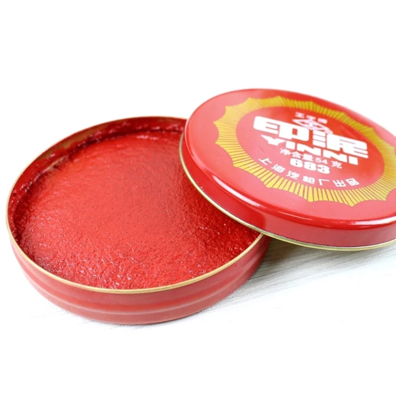 Red Pad Red Thumbprint Pad for Office Signing Contract/File/Document, Finger Printing Pad Pad Stamp H8WD