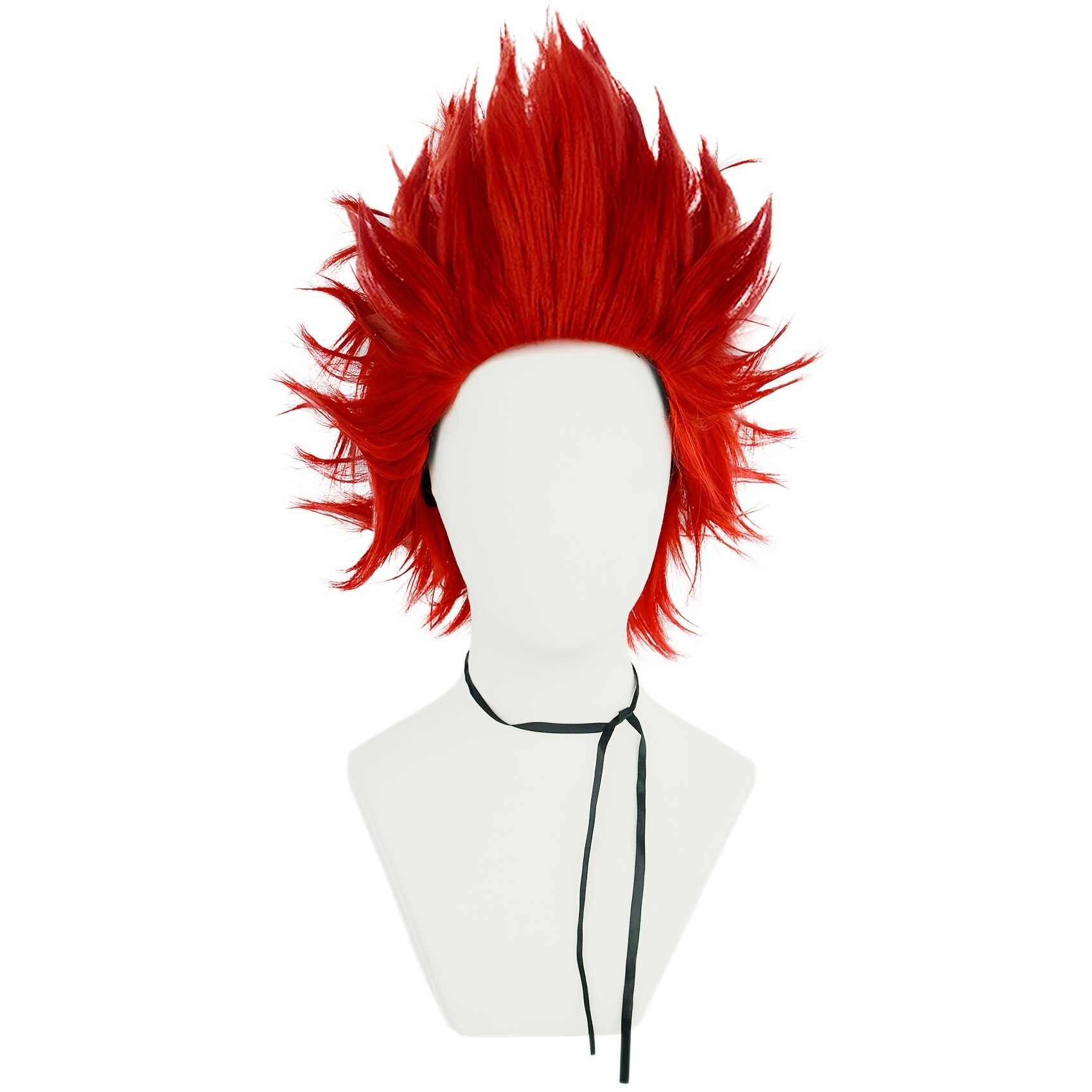 Parrucca cosplay corta universale sintetica Argento Rosso Rosa Bionda Erba Verde Nero Parrucca da uomo diritta per cosplay di Halloween