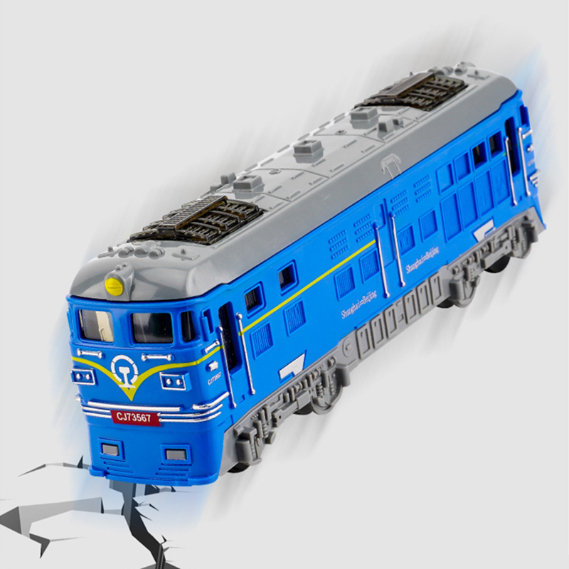 Modelo de brinquedo de carro de inércia de trem, modelos de brinquedo de veículos fundidos de trilho de brinquedos para crianças, carros de trânsito de escala de simulação educacional, presente para crianças