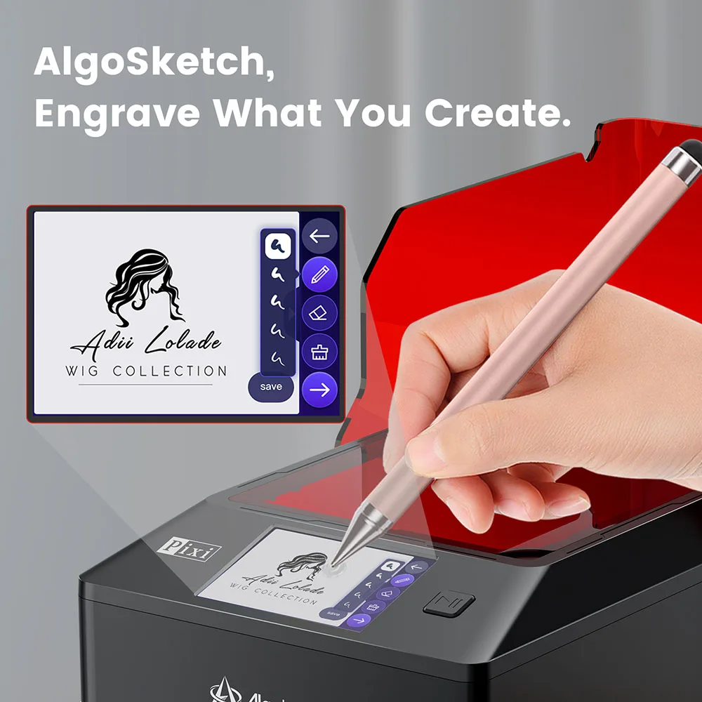 Algolaser Pixi Smart Simple Safe Class 1 Laser Engraver CutterCNC Router Desktop Protable Woodworker Engraving Machine DIY Tools