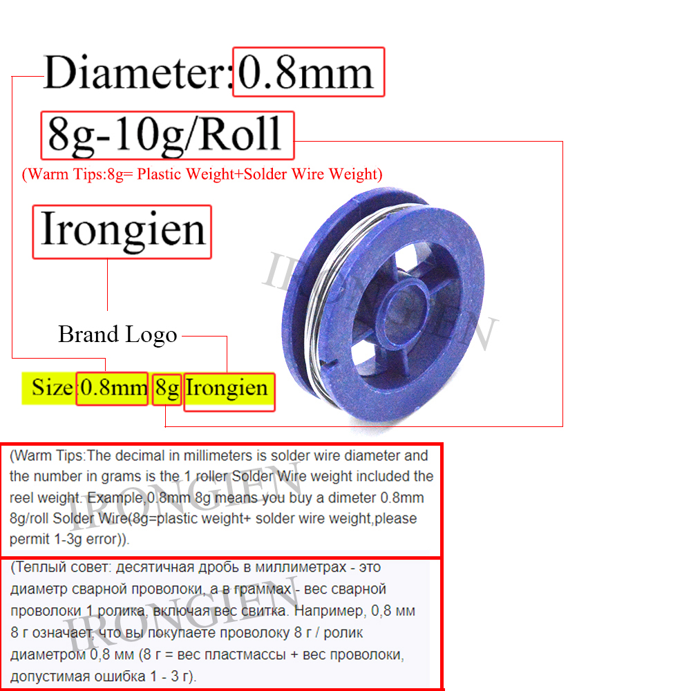 High Purity Soldering Wire 8g50g/Roll Mixed Tin Rosin Core Dia 0.6/0.8/1/1.2/1.5mm Solder Welding Wire For Electrical Soldering