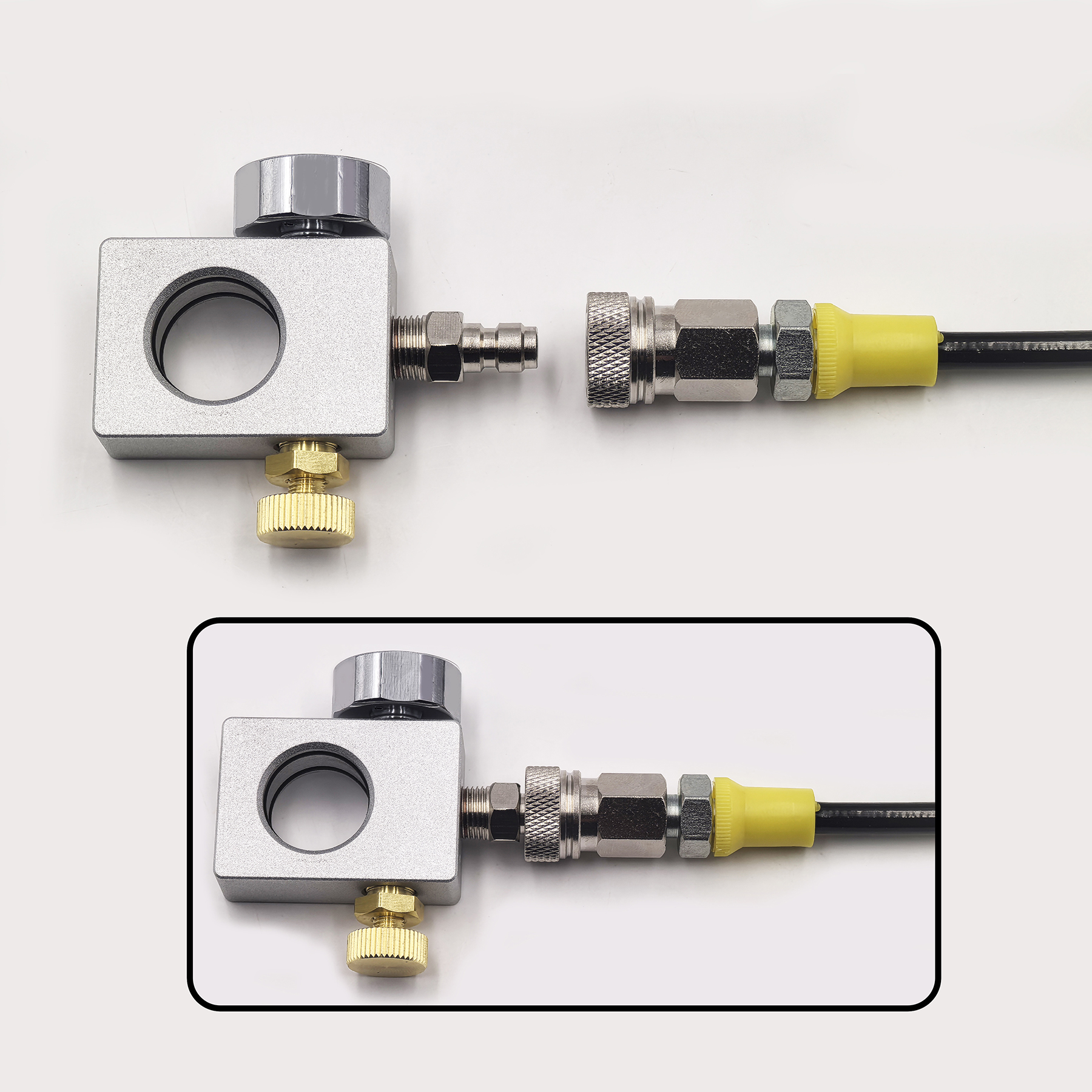 2025 คาร์บอนไดออกไซด์กระบอกบรรจุอะแดปเตอร์ท่อคาร์บอนเติมเติมสถานีสําหรับสีชมพู CO2 กระบอกขวด DUO Terra Art Gaia