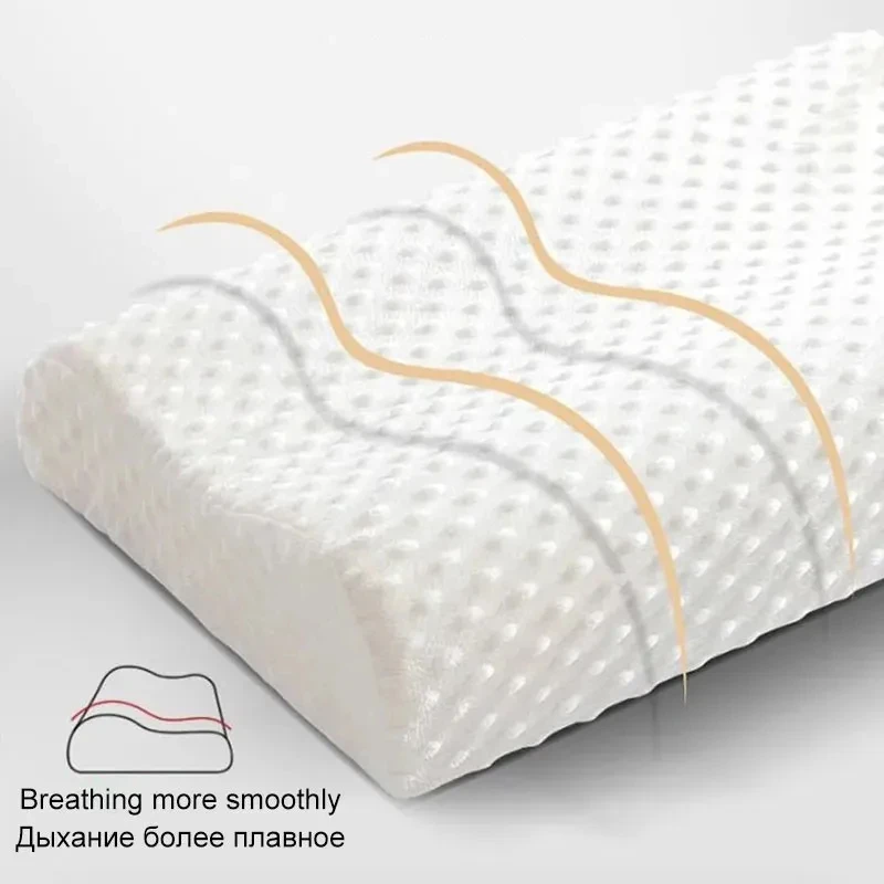 Cuscino in memory foam per dormire Cuscino per dormire laterale regolabile per sollievo dal dolore al collo e alle spalle Cuscino per contorno ortopedico JAF028