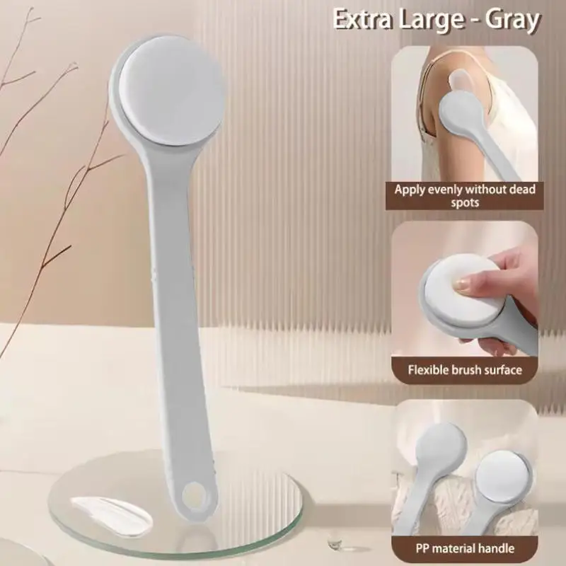 1Pcs Multi-Function Lotion Sunscreen Ointment Applicator Long Handle Body Cleaner Shower Brush Sunscreen Back Applicator