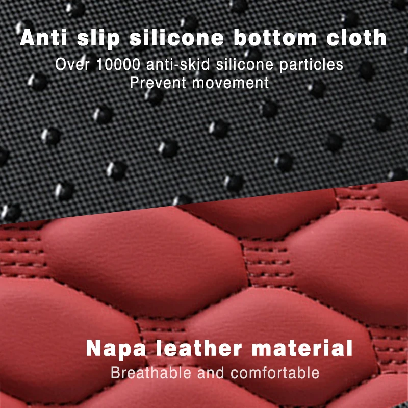 Car Armrest Mat Center Console Memory Foam Vehicle Arm Rest Box Pads PU Leather Arm Rest Protection Cushion Storage Pocket
