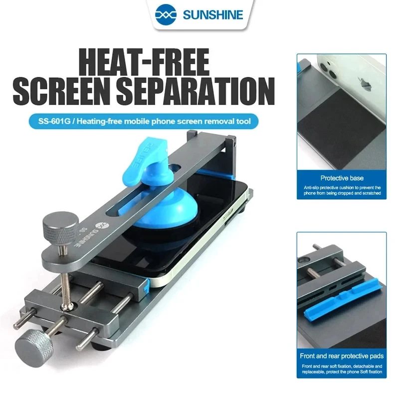 SUNSHINE SS-601G séparateur d'écran LCD téléphone portable écran chauffant gratuit retrait rapide fixation outils de réparation
