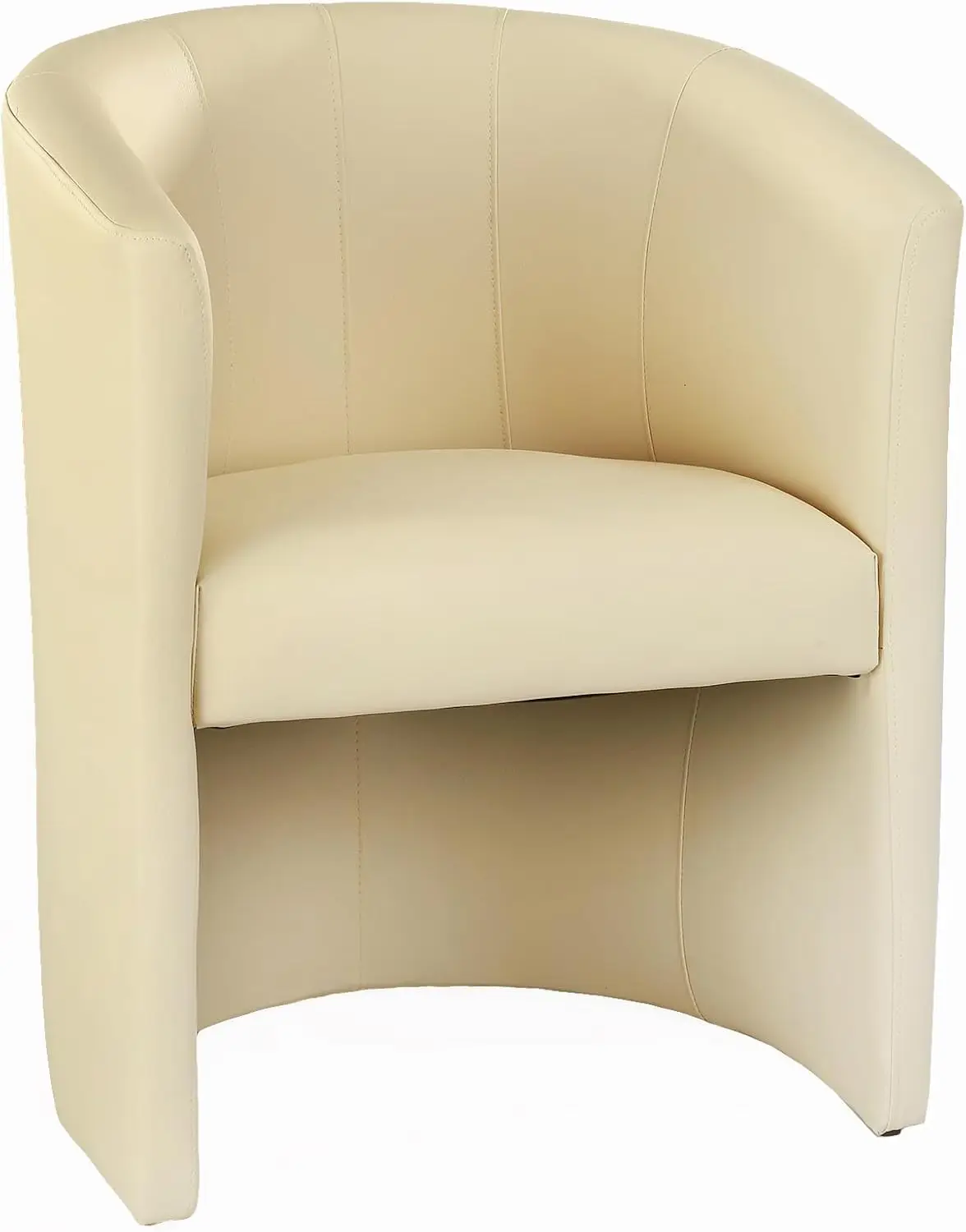 Design Cocktailessel Farbe Creme/Beige Sessel Clubsessel Loungesessel Club Möbel Bürosessel Praxismöbel Farbe Creme/Beige Kuns