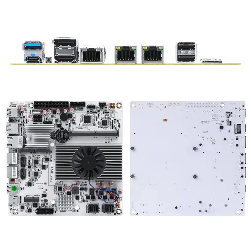 Материнская плата 10GbE N150 I3-N305 с 8 отсеками NAS 8*SATA и 2* M.2, 2x2,5GbE i226-V LAN, материнская плата DDR5 DIY Mini ITX 2XSFF-8643 (опционально)