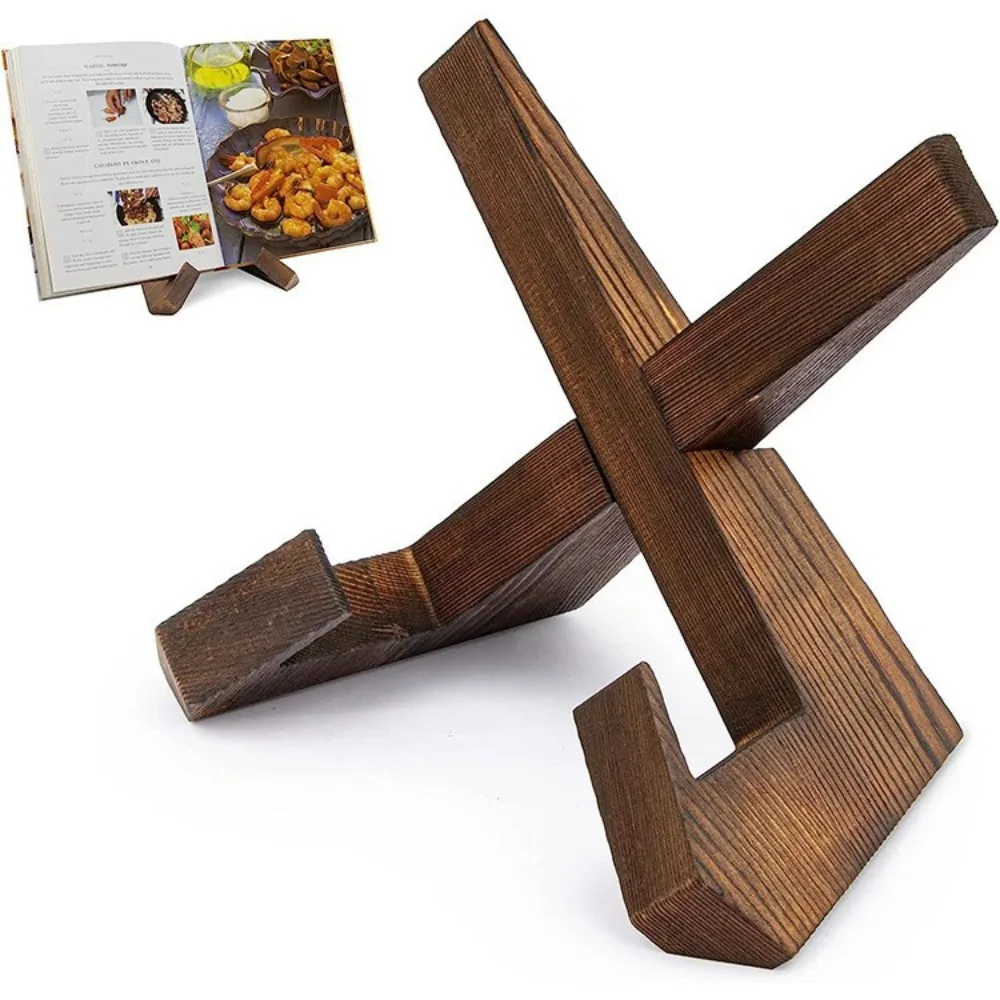 เคาน์เตอร์ครัวไม้ผู้ถือสูตรเดสก์ท็อปเครื่องประดับตําราอาหาร Stand Home Table Decor อ่านหนังสือ Rest