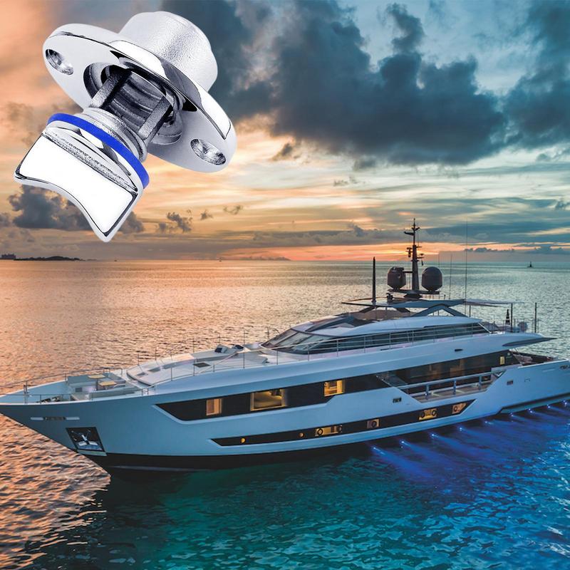 Barco dreno Plugs Marinha Plug Kit, Aço inoxidável com parafusos, à prova d'água e à prova d'água, Anel de vedação para a popa
