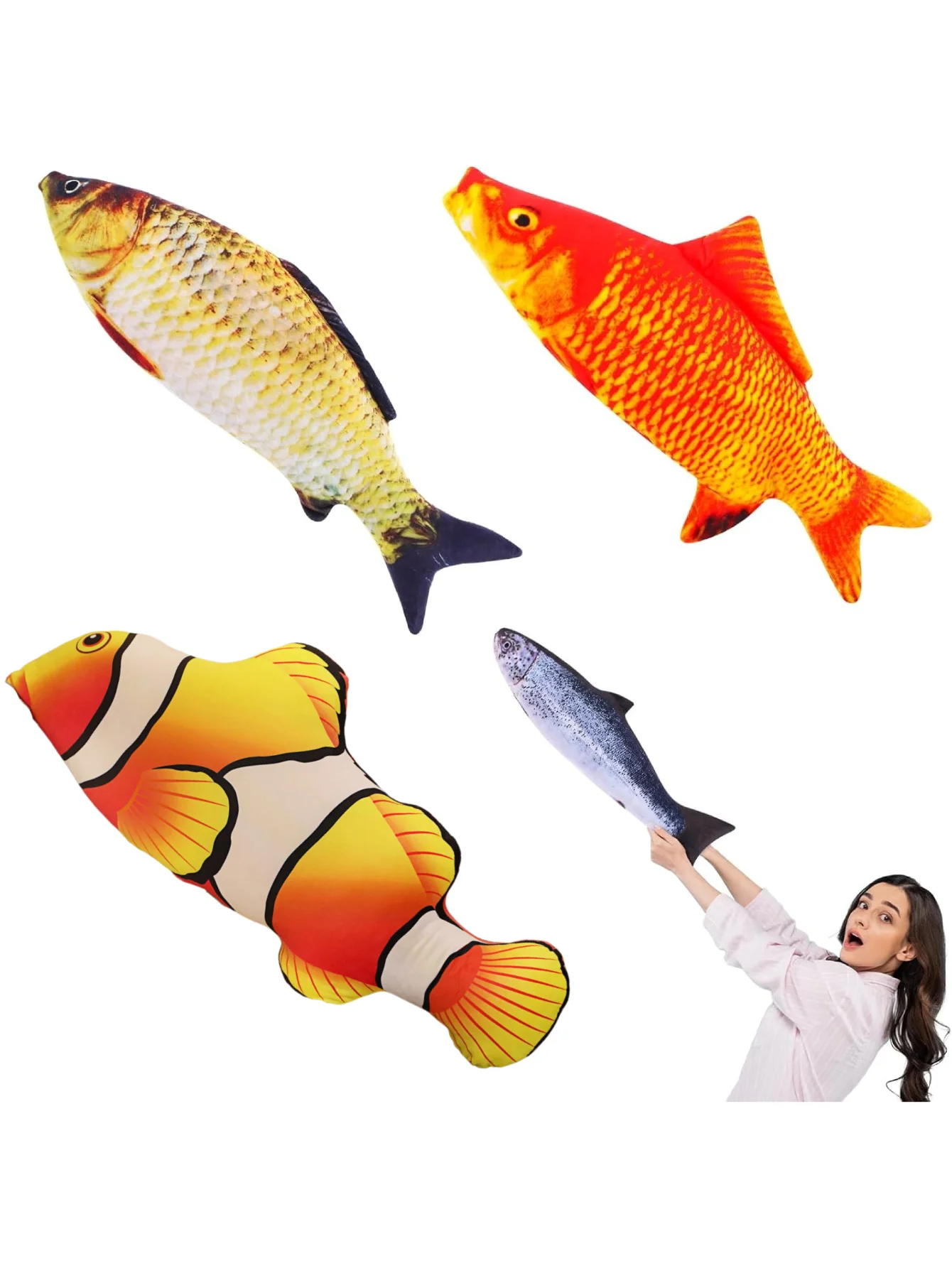 Simulação 3d ouro peixe brinquedos de pelúcia recheado macio animal carpa travesseiro de pelúcia criativo sofá travesseiro presente crianças brinquedo decoração do quarto