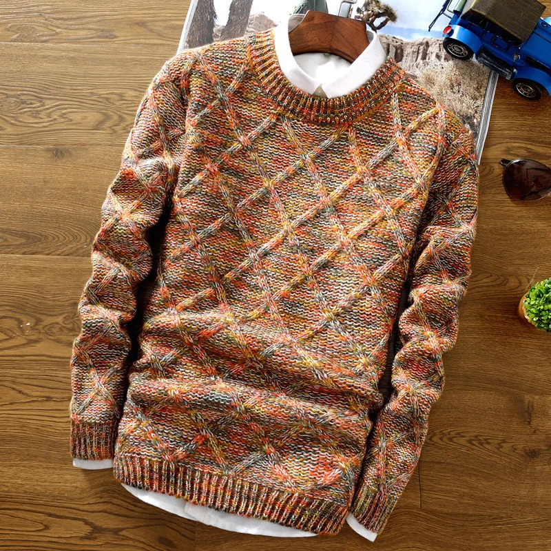 Männer Casual Pullover Herbst Winter Slim Fit Pull Pullover Langarm Kleidung Jacke Männliche Mode Gestrickte Pullover Männer Kleidung