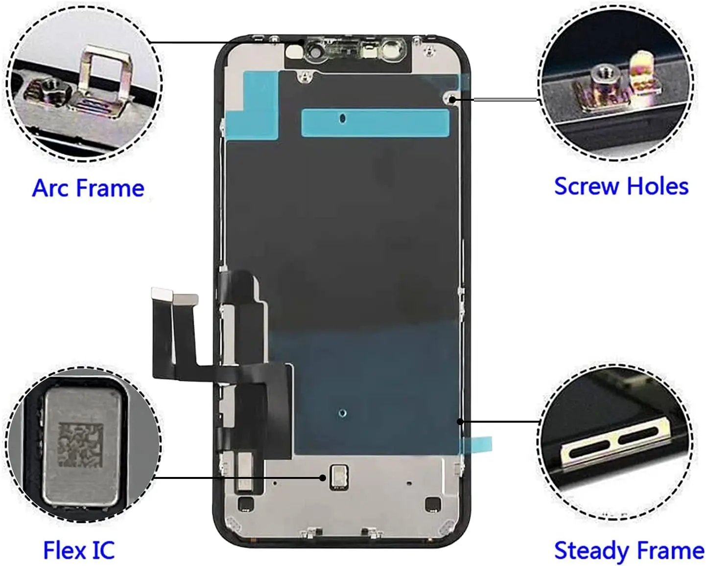OEM Pantalla สําหรับ iphone 11 จอแสดงผล LCD Touch Screen Digitizer Assembly สําหรับ iPhone 11 LCD เปลี่ยน 3D Touch