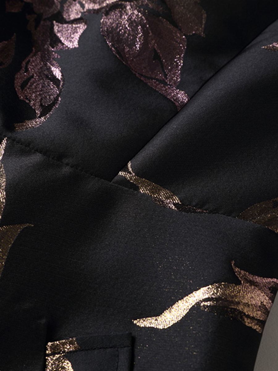 DEVCHATA Luxe vrouwen lange maxi jacquard jurk boho bloemen mode kleding dames feestavondjurk vintage vestidos