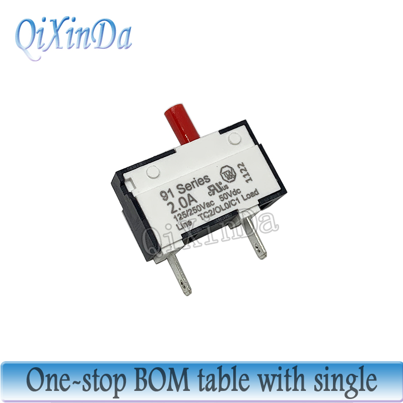 kuoyuh 91 series circuit breaker 0.5A 0.75A 1A 1.25A 1.5A 1.75A 2A 2.5A 3A manual reset thermal overload protector