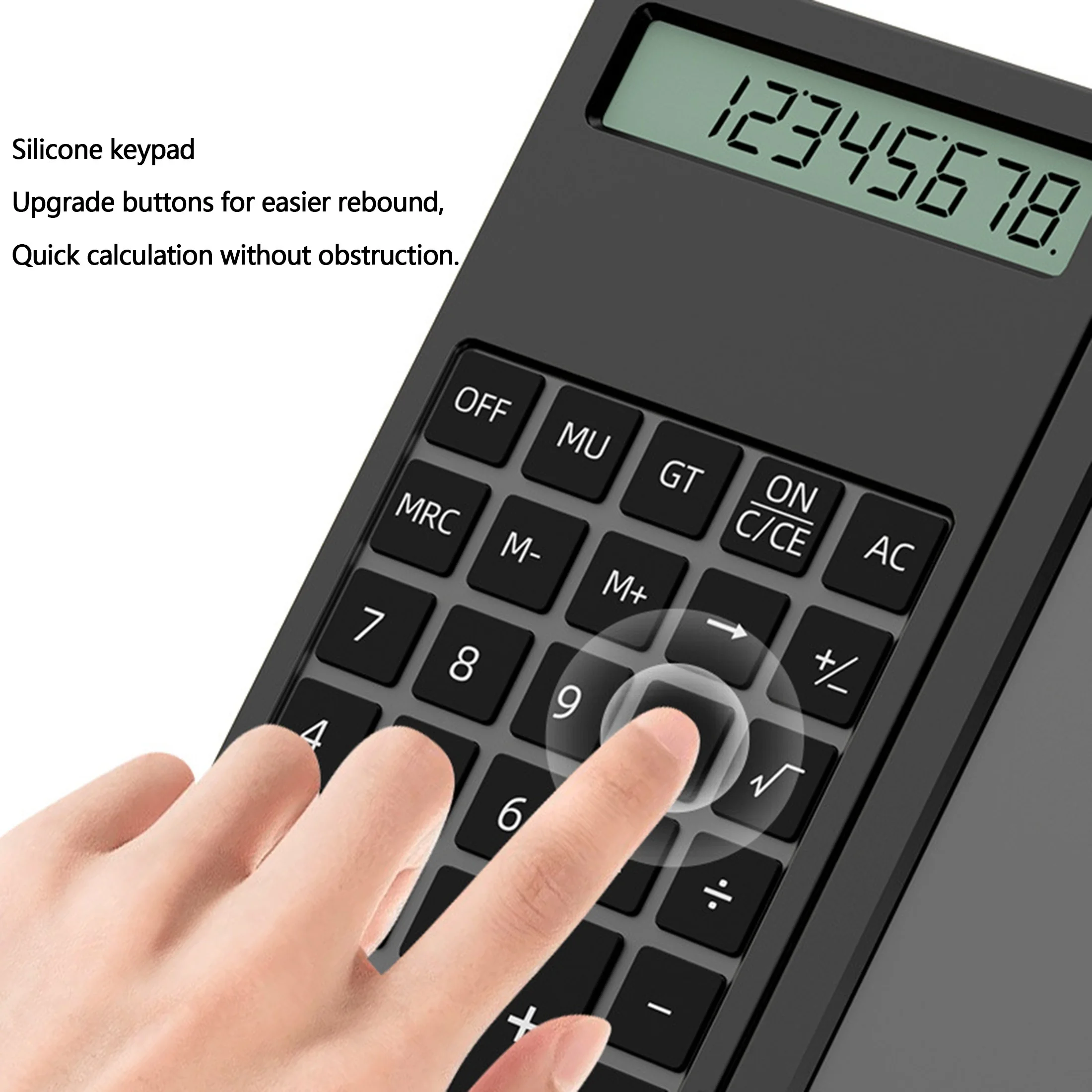 1pc calculator 5.0 inch with button cell tablet learning business office portable folding LCD tablet calculator function science